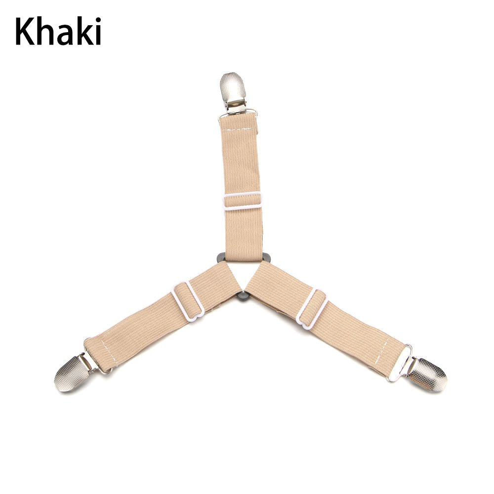 Bedding Holder Suspenders Grippers Non-slip Straps Fastener Mattress Clip Bed Sheets Buckle Elastic Belt
