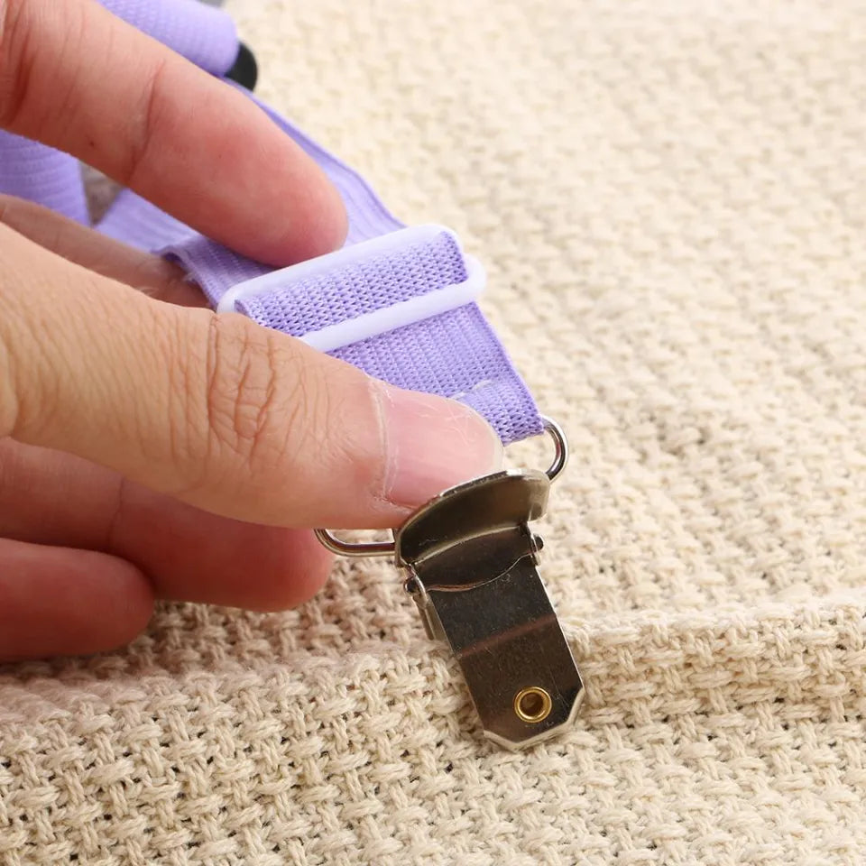 Bedding Holder Suspenders Grippers Non-slip Straps Fastener Mattress Clip Bed Sheets Buckle Elastic Belt