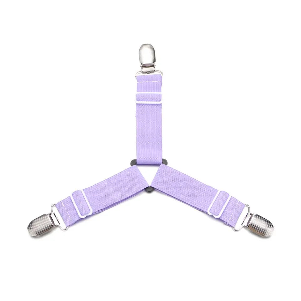 Bedding Holder Suspenders Grippers Non-slip Straps Fastener Mattress Clip Bed Sheets Buckle Elastic Belt