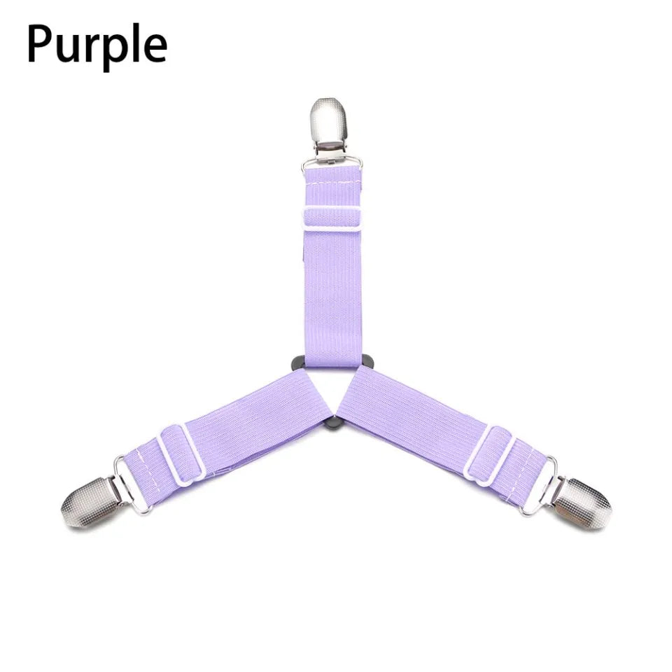 Bedding Holder Suspenders Grippers Non-slip Straps Fastener Mattress Clip Bed Sheets Buckle Elastic Belt