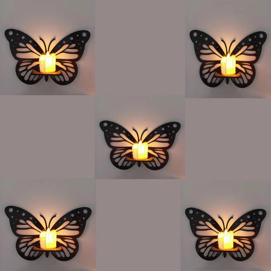Pack of 3 Decorative Butterfly Wall Shelf