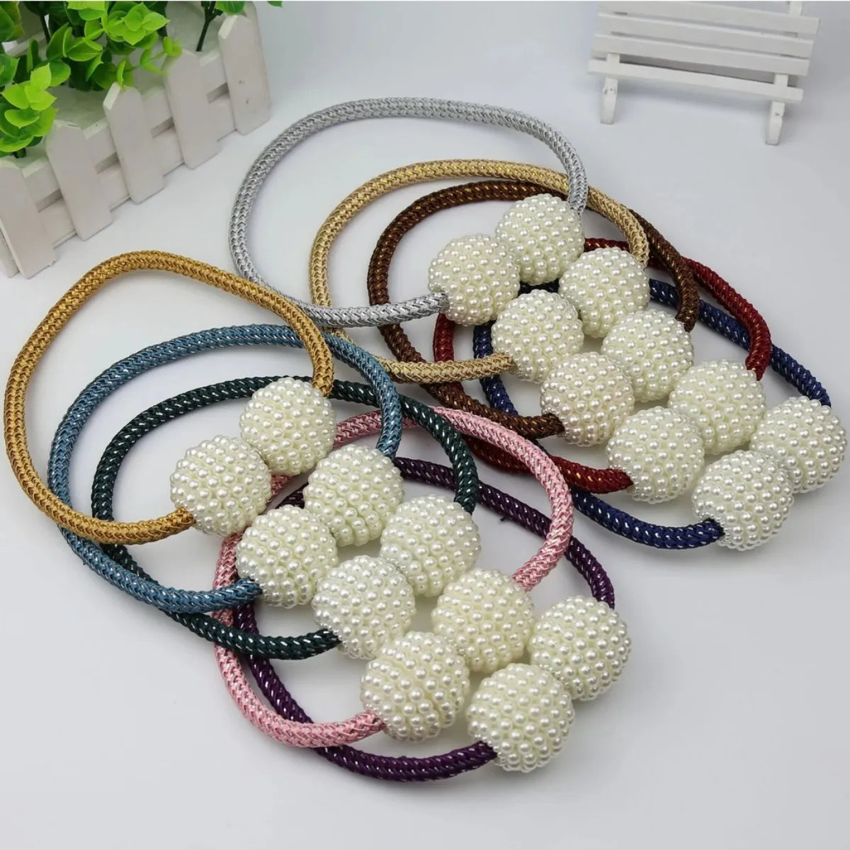 2 PCS Magnetic Curtain Tiebacks