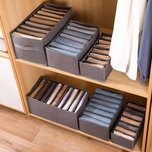 6 Grids Washable Wardrobe Clothes Organizer,