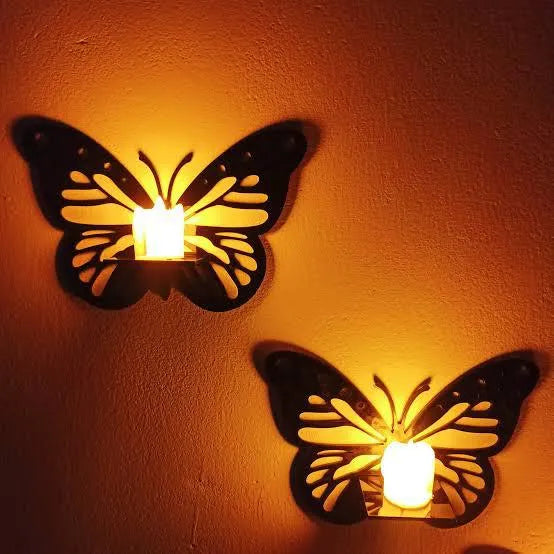 Pack of 3 Decorative Butterfly Wall Shelf