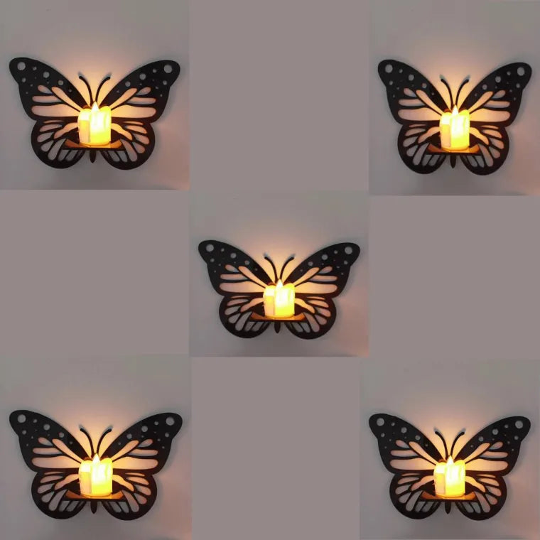 Pack of 3 Decorative Butterfly Wall Shelf