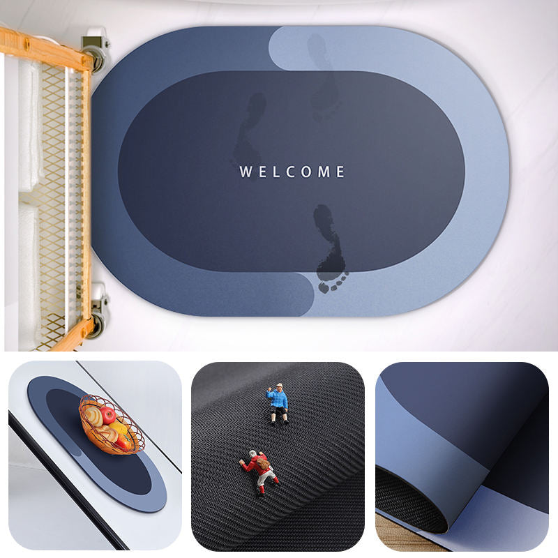 Dazzin - Bathroom Mat - Super Water Absorbent - Quick Drying Water Soak